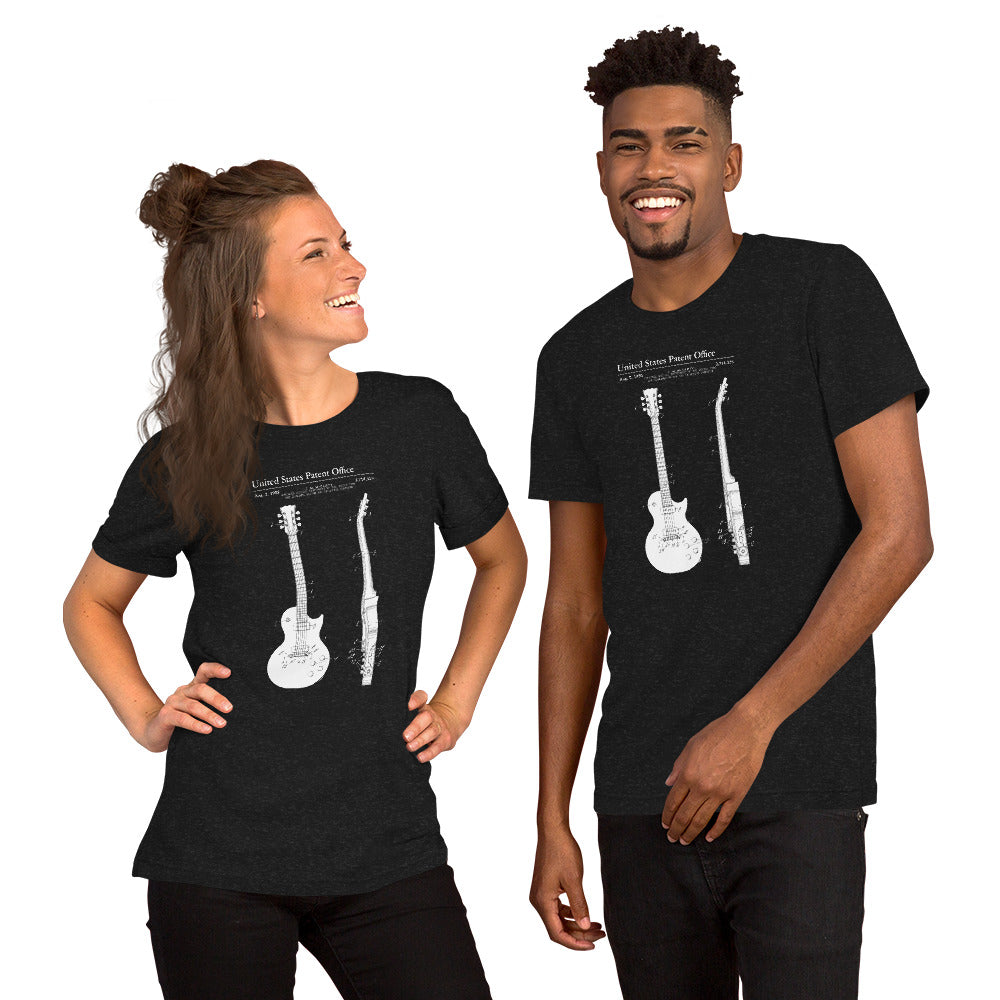 Guitar Patent Unisex T-Shirt – Vintage Musician Graphic Tee for Guitar Enthusiasts