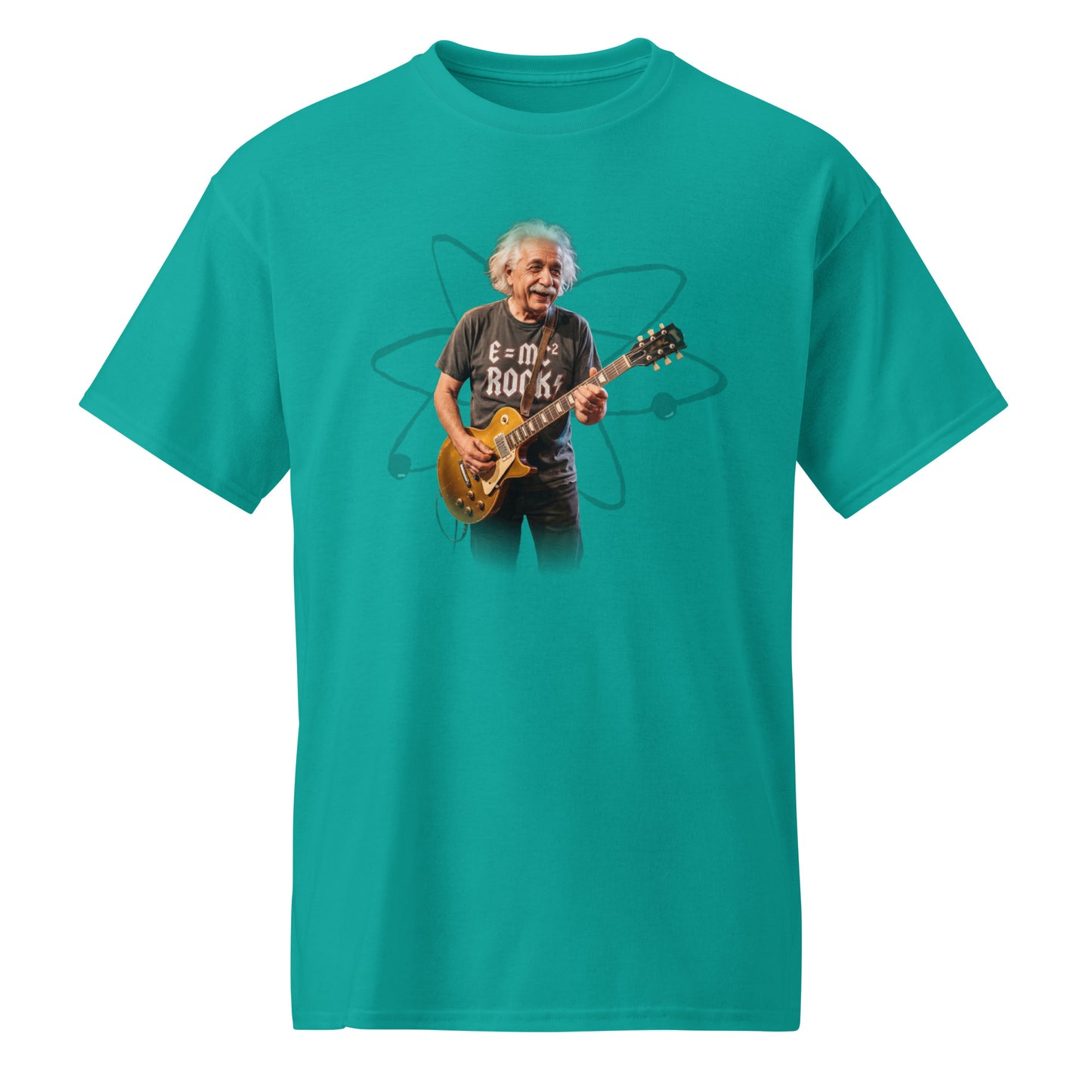 E=MC² Rock Einstein Guitar Tee – Unisex DryBlend® Graphic T-Shirt
