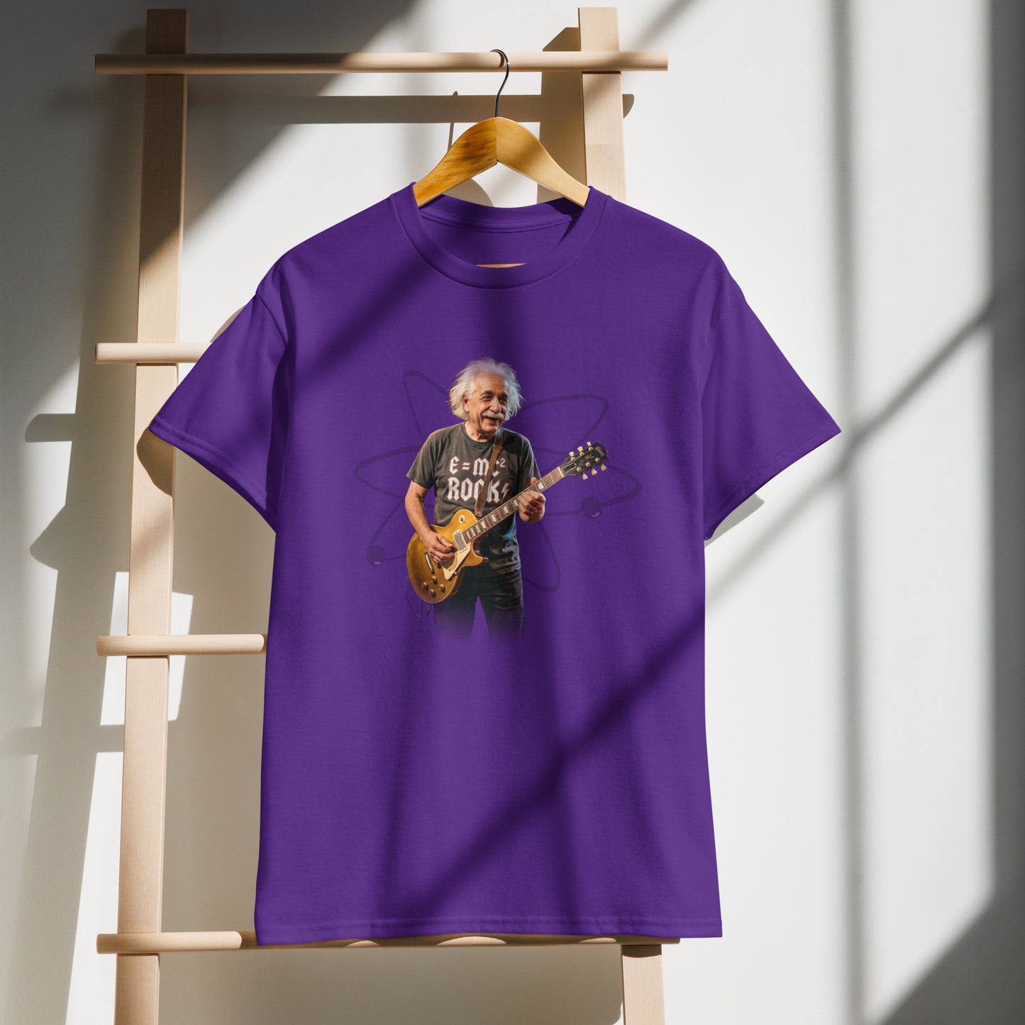 E=MC² Rock Einstein Guitar Tee – Unisex DryBlend® Graphic T-Shirt
