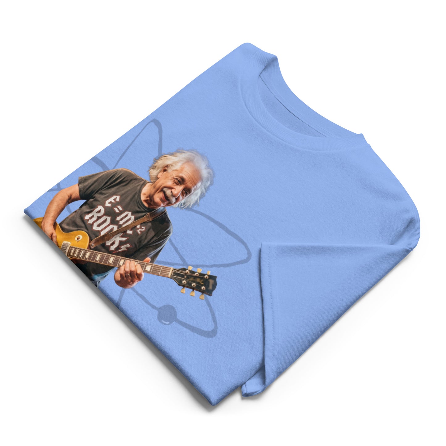 E=MC² Rock Einstein Guitar Tee – Unisex DryBlend® Graphic T-Shirt