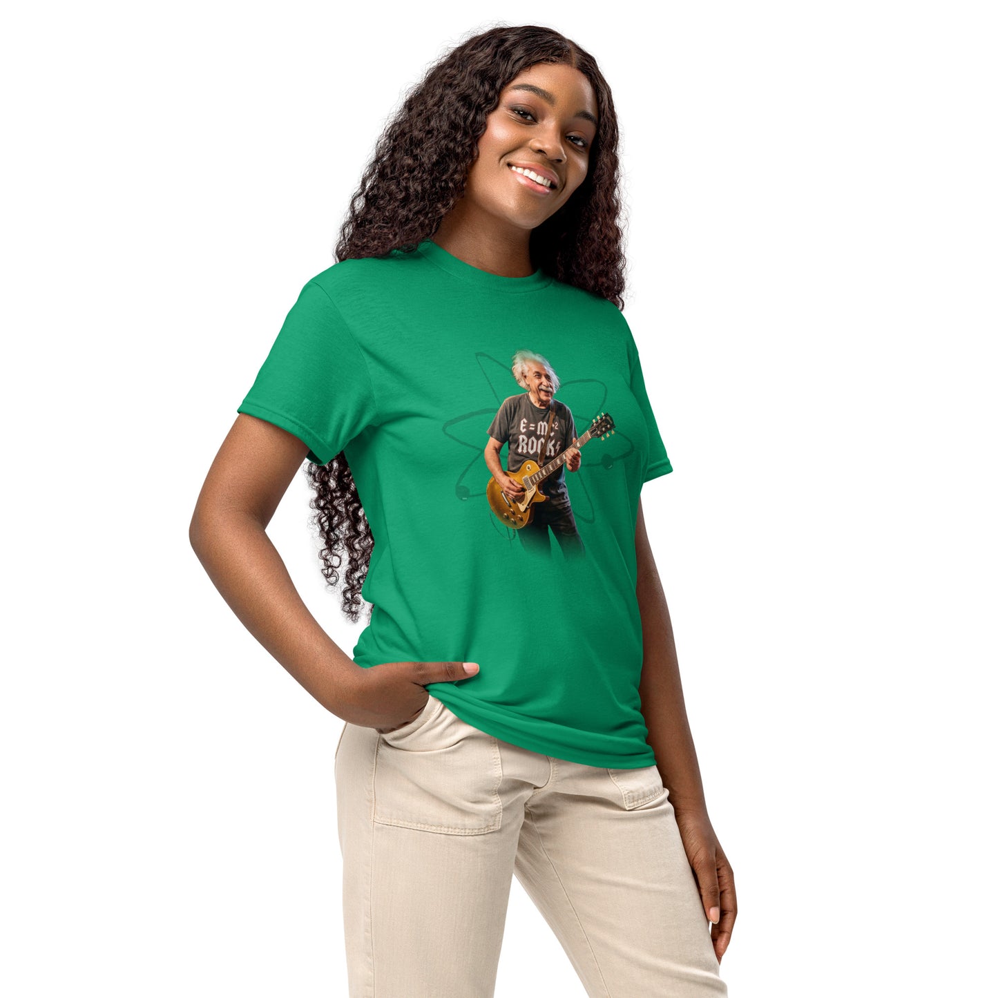 E=MC² Rock Einstein Guitar Tee – Unisex DryBlend® Graphic T-Shirt