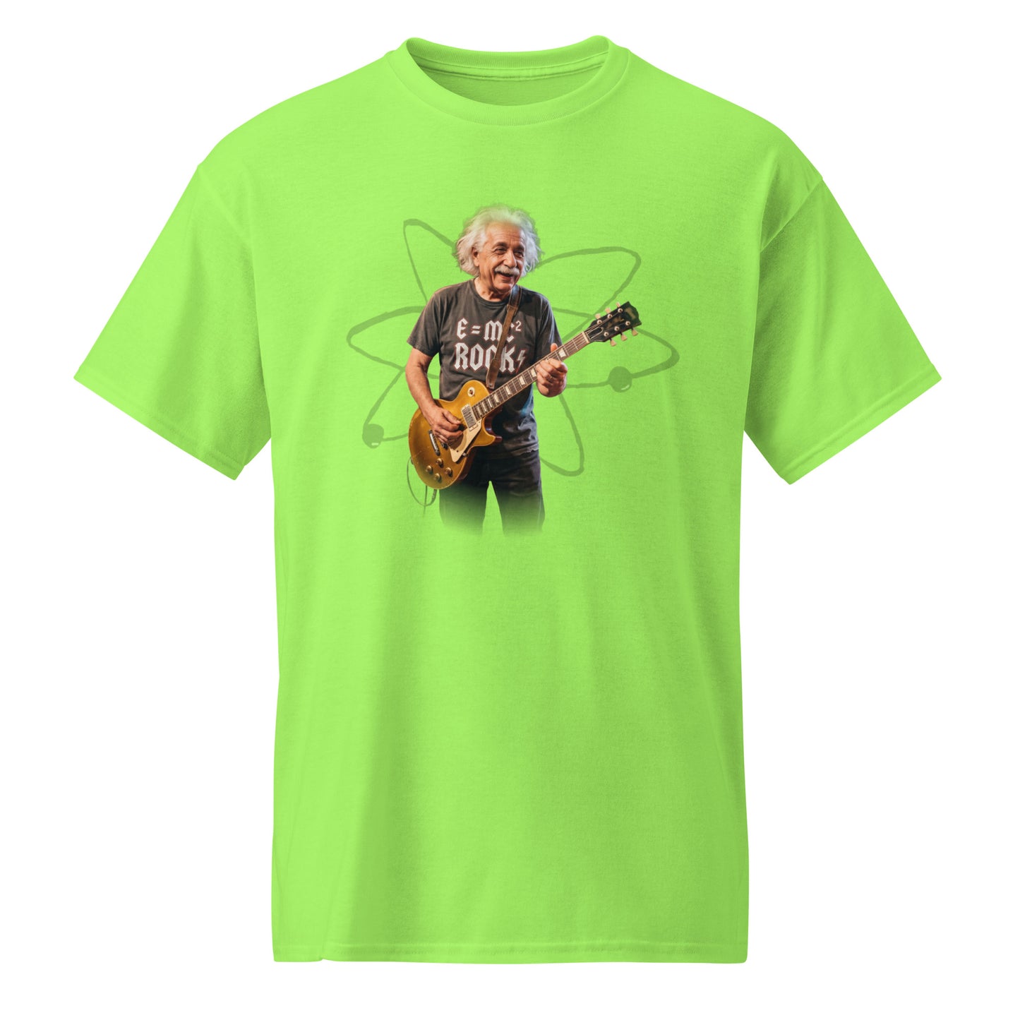 E=MC² Rock Einstein Guitar Tee – Unisex DryBlend® Graphic T-Shirt