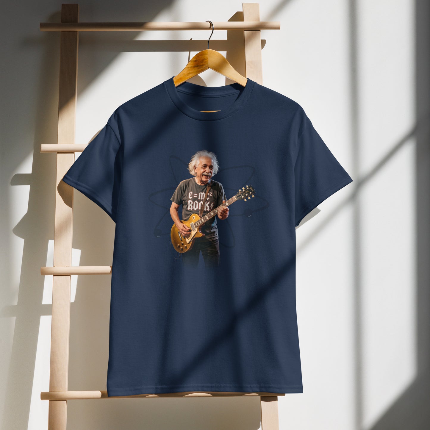 E=MC² Rock Einstein Guitar Tee – Unisex DryBlend® Graphic T-Shirt