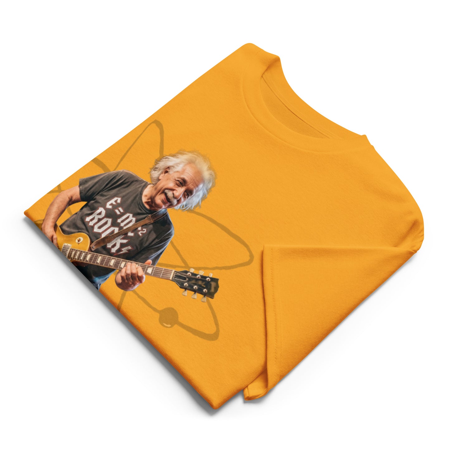 E=MC² Rock Einstein Guitar Tee – Unisex DryBlend® Graphic T-Shirt