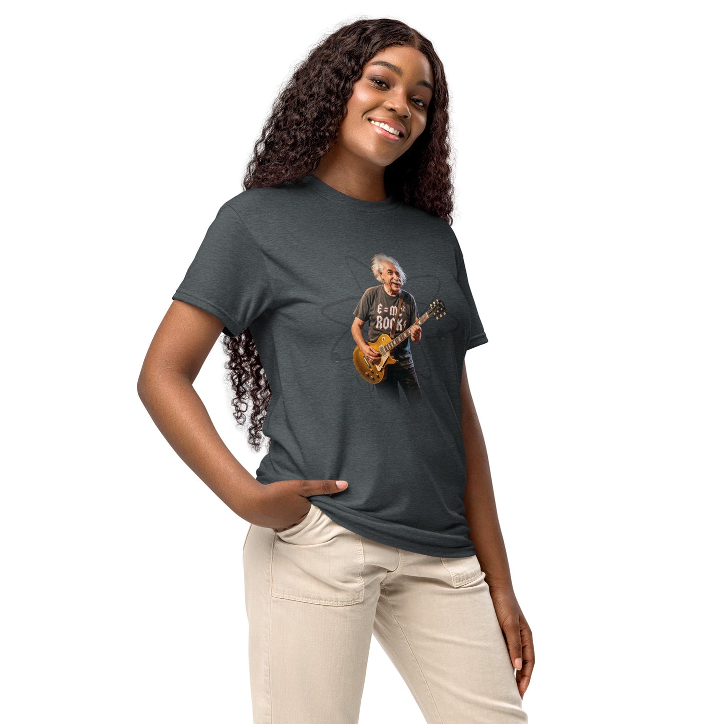 E=MC² Rock Einstein Guitar Tee – Unisex DryBlend® Graphic T-Shirt