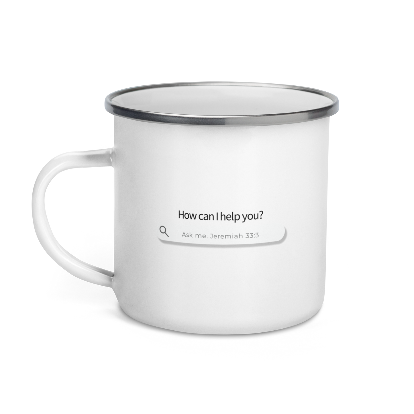 ChatGOD 12 oz Enamel Coffee Mug – Durable & Stylish Campfire Cup