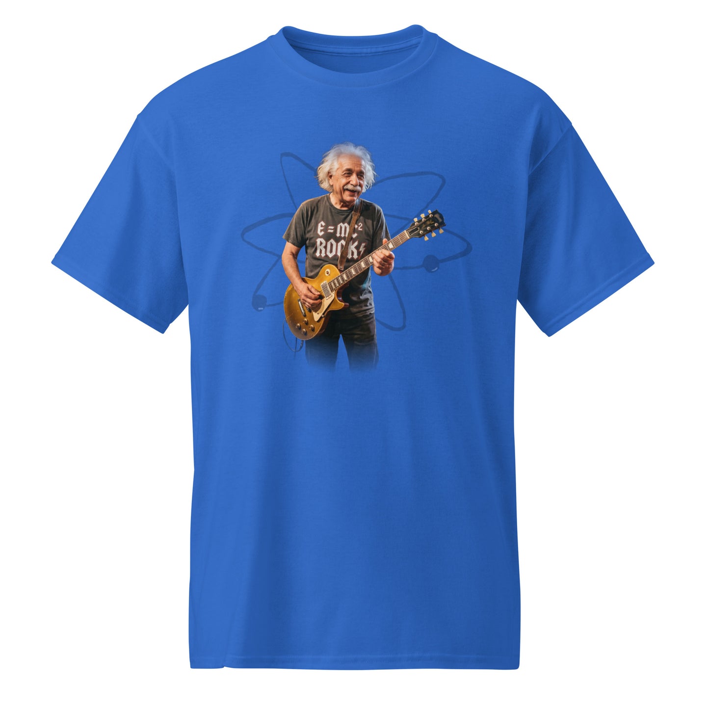 E=MC² Rock Einstein Guitar Tee – Unisex DryBlend® Graphic T-Shirt