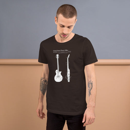 Guitar Patent Unisex T-Shirt – Vintage Musician Graphic Tee for Guitar Enthusiasts